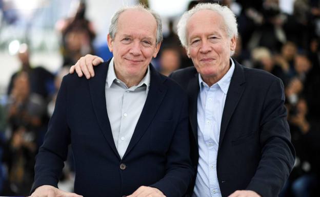 Los hermanos Luc y Jean-Pierre Dardenne, durante la presentación de 'El joven Ahmed', en el Festival de Cannes.