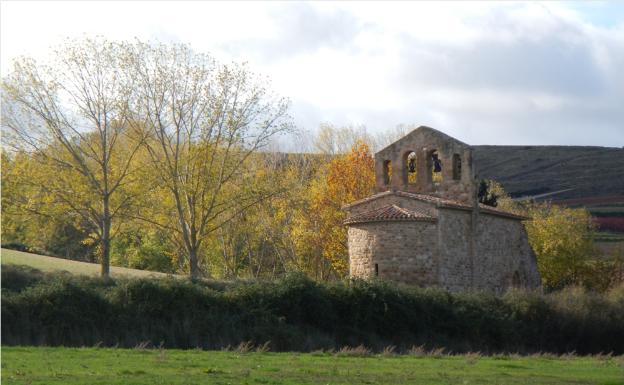 Ermita de Santa Fe de Palazuelos o de San Marcos, entre Albelda y Clavijo