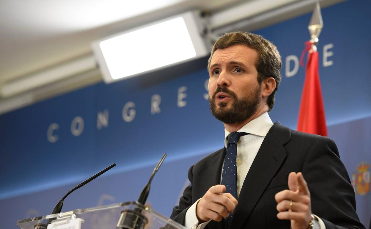 Pablo Casado, presidente del PP. 