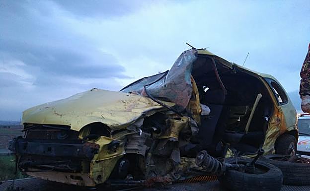Un vecino de Autol de 31 años fallece en una colisión frontal en la N-232 cerca de Ausejo