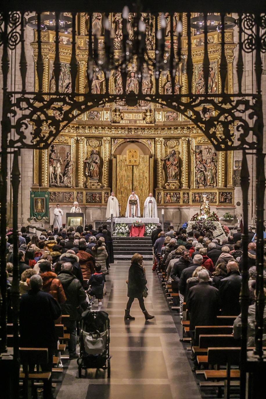 Las vísperas se han celebrado en la iglesia de Santiago