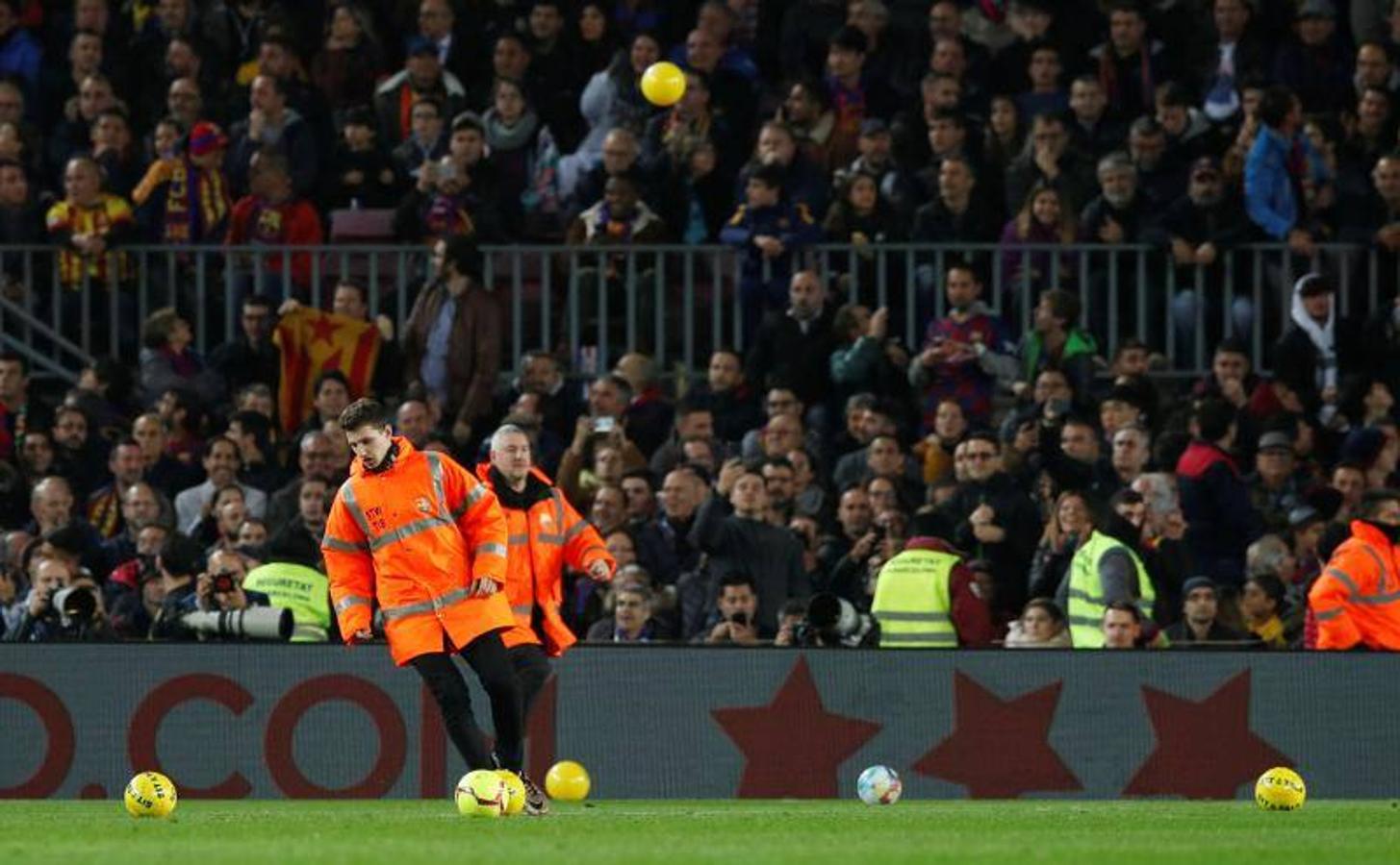 Fotos: La protestas en la preia del clásico, en imágenes