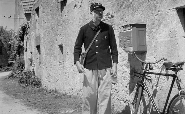 Jacques Tati, actor y protagonista de 'Día de fiesta' (1949).