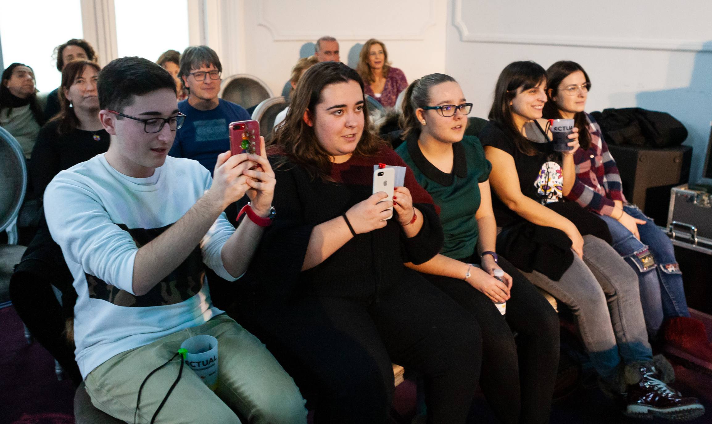 La concursante de OT ha ofrecido una recital en el Círculo Logroñés.