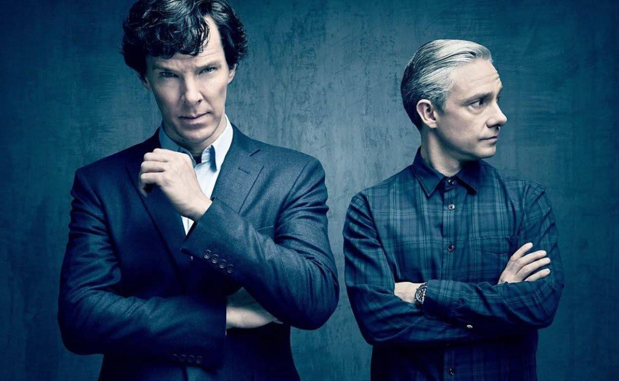 Protagonistas de la serie 'Sherlock'.