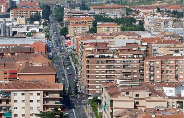 Vista parcial de Logroño. :