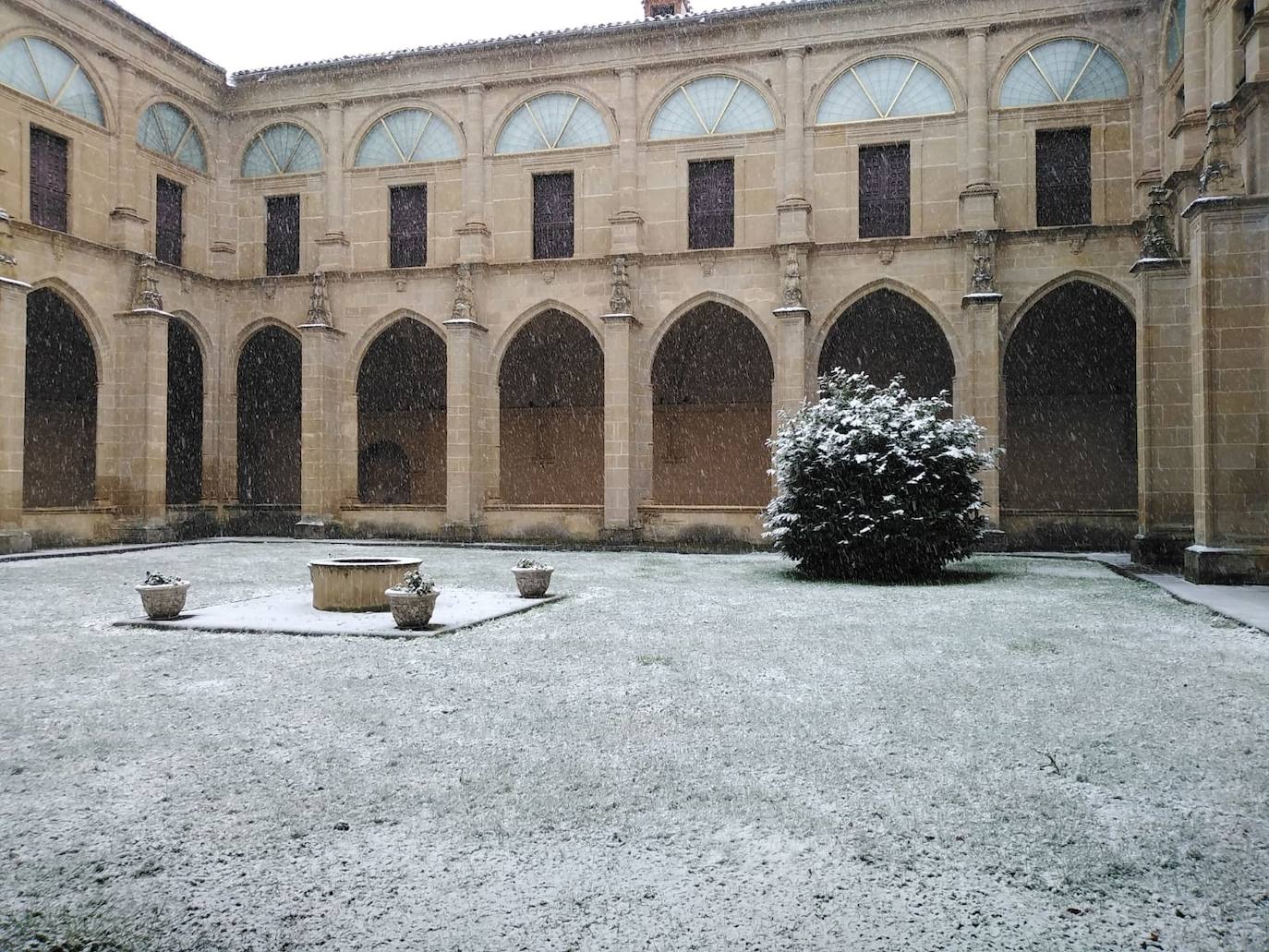 Tal y como anunció ayer la Aemet, los riojanos somos testigos hoy de la alerta amarilla por nieve