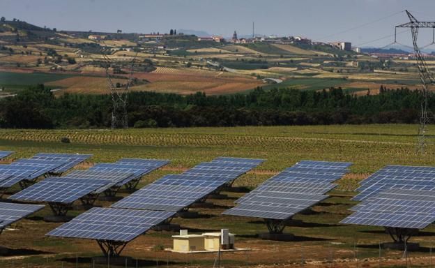 Huerto solar en Torremontalbo, objeto de la investigación en el caso Muñoz.