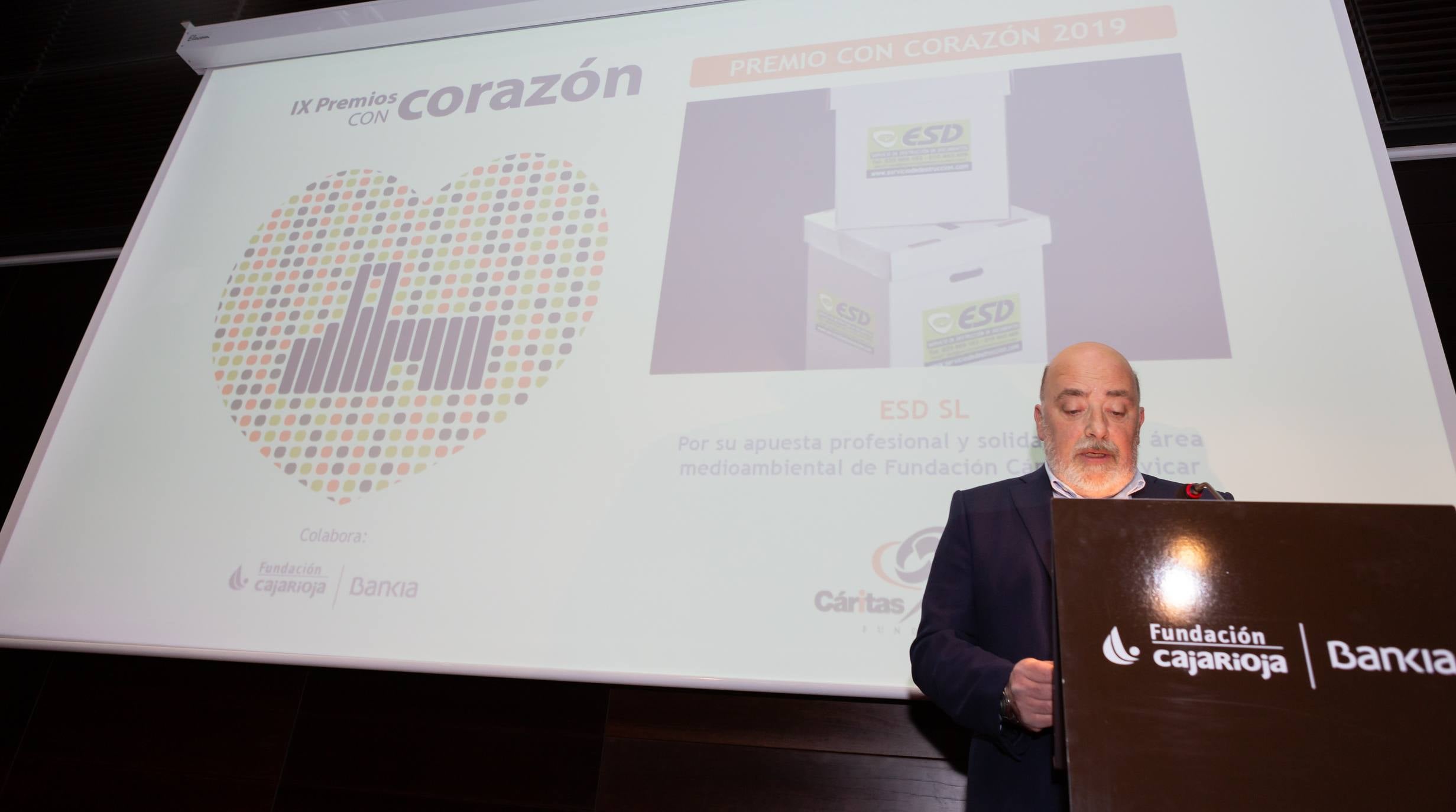 Fotos: La Fundación Cáritas Chavicar entrega sus IX Premios con Corazón a ESD, Lares La Rioja y la Cámara de Comercio