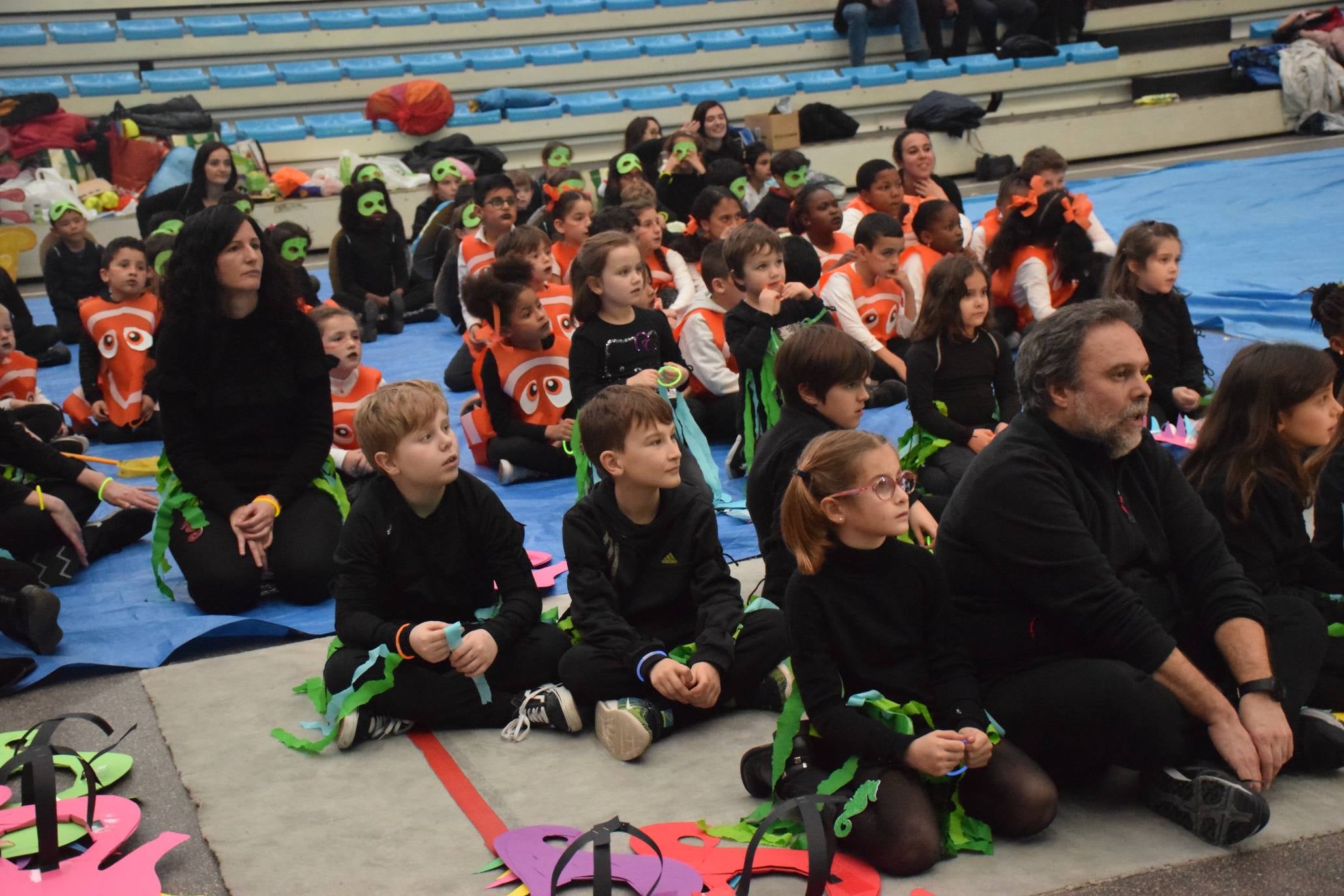 Celebración del Carnaval de las ludotecas municipales de Logroño en el Polideportivo de Las Gaunas.