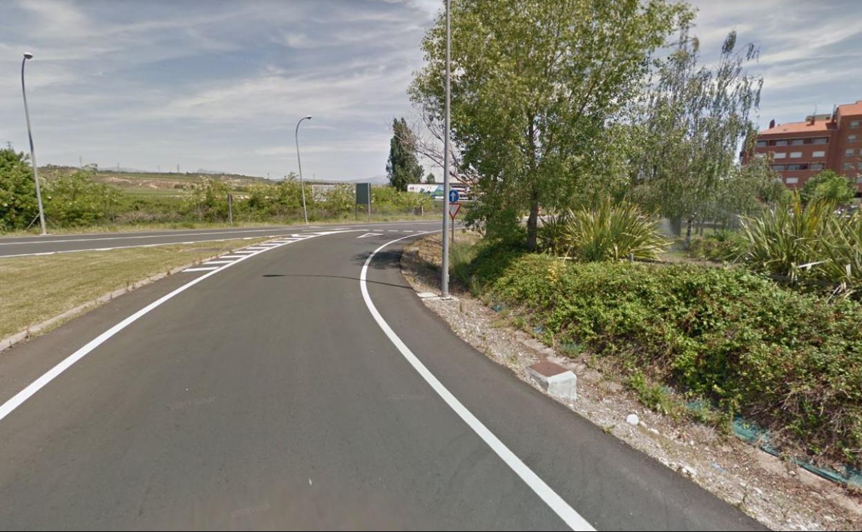 Rotonda en la que se ha producido el accidente.