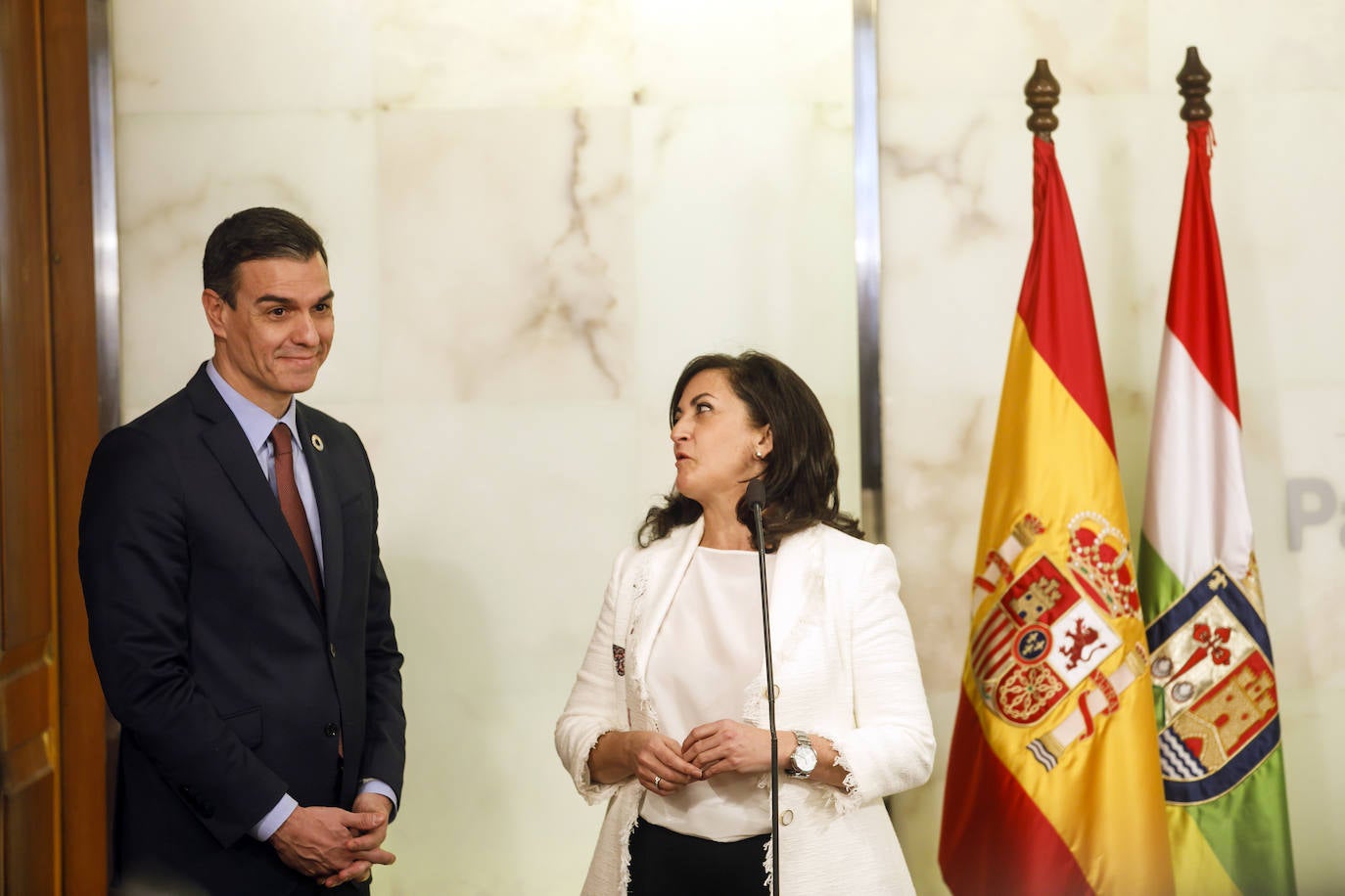 Fotos: Así ha sido el encuentro entre Andreu y Sánchez en La Rioja