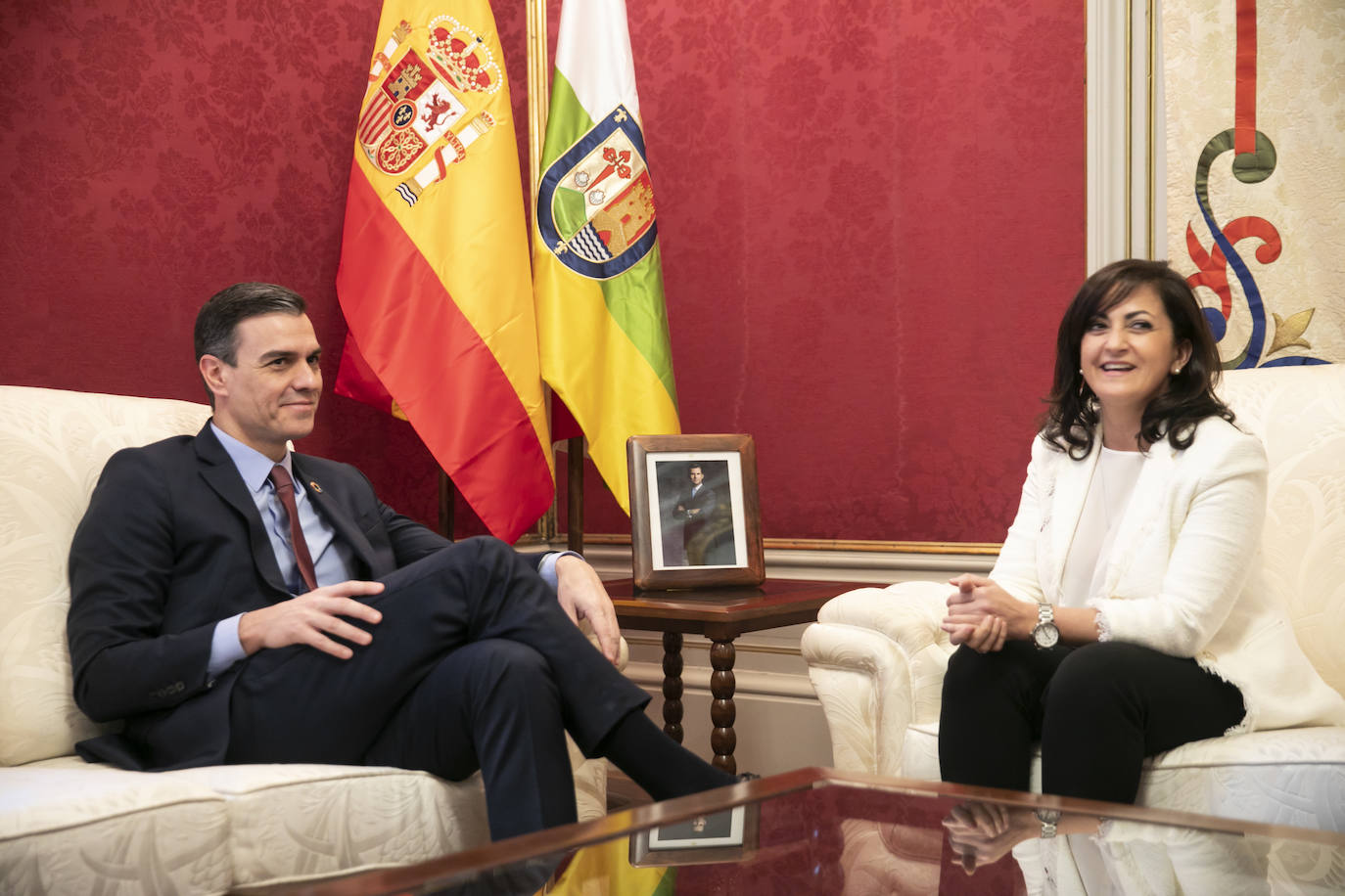 Fotos: Así ha sido el encuentro entre Andreu y Sánchez en La Rioja