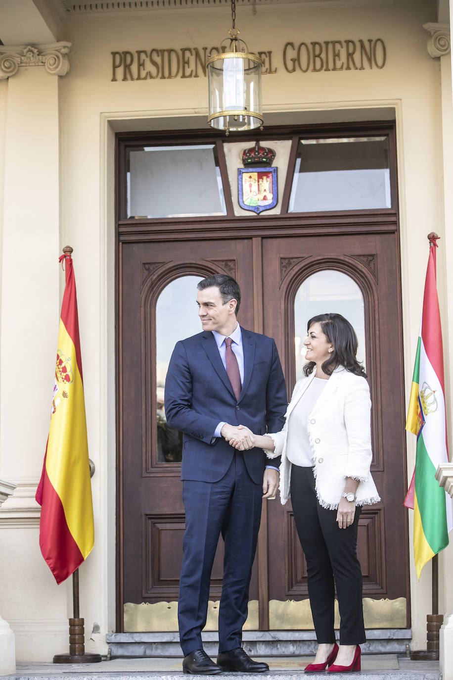 Fotos: Así ha sido el encuentro entre Andreu y Sánchez en La Rioja