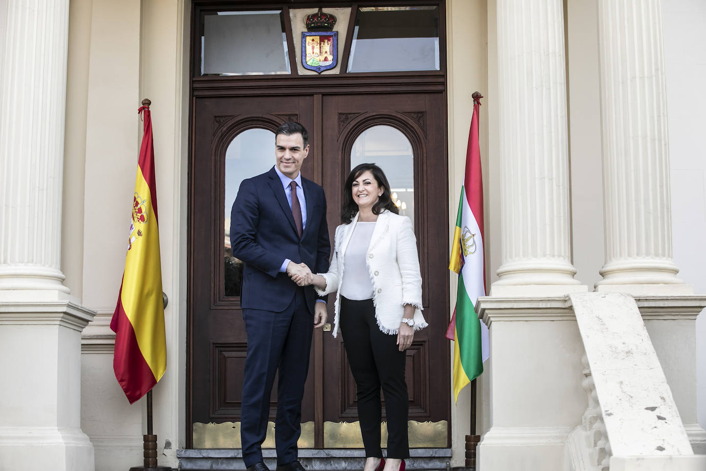 Fotos: Así ha sido el encuentro entre Andreu y Sánchez en La Rioja