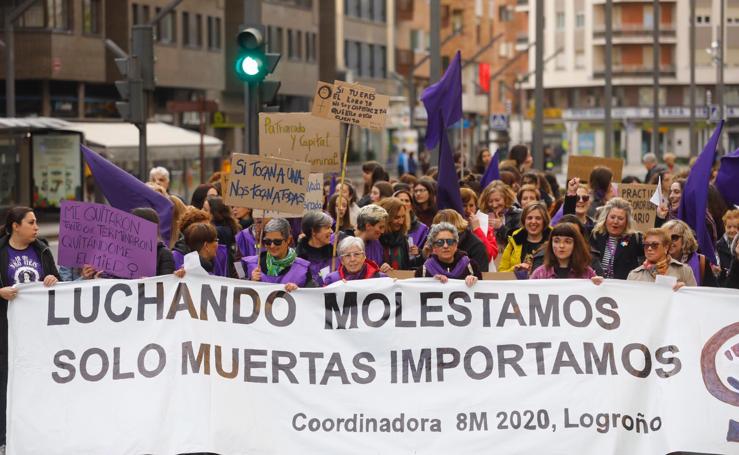 8M: Manifestación del Día Internacional de la Mujer en Logroño 