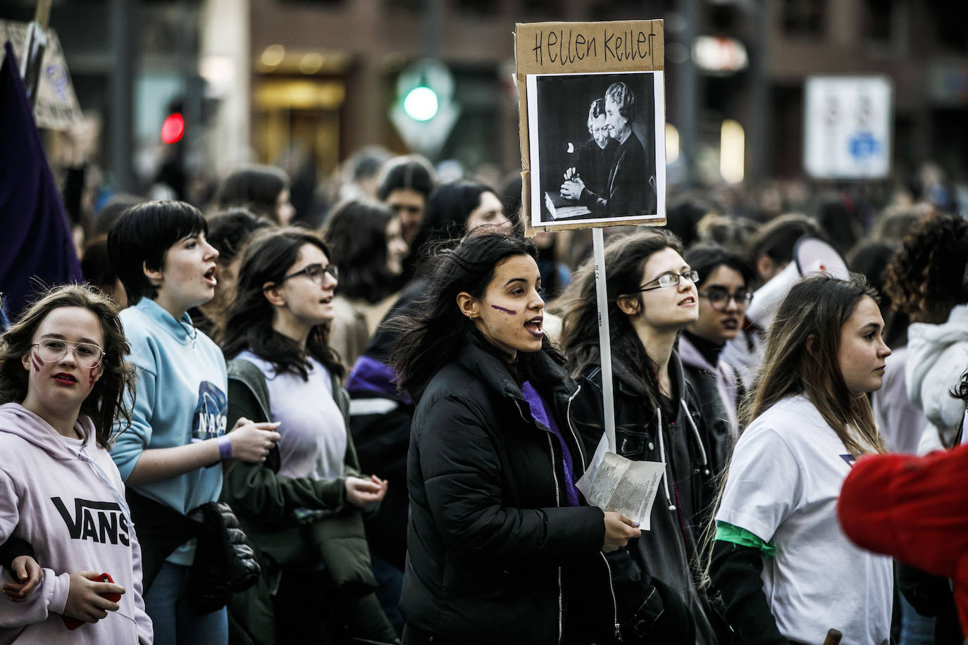 Fotos: 8M: Manifestación del Día Internacional de la Mujer en Logroño