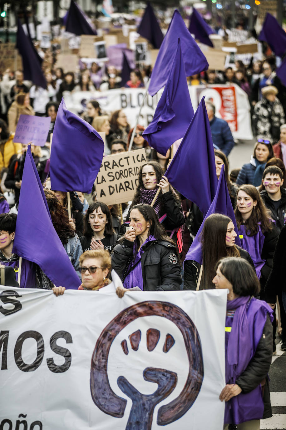 Fotos: 8M: Manifestación del Día Internacional de la Mujer en Logroño