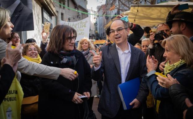 Jordi Turull a su llegada a Terrasa 