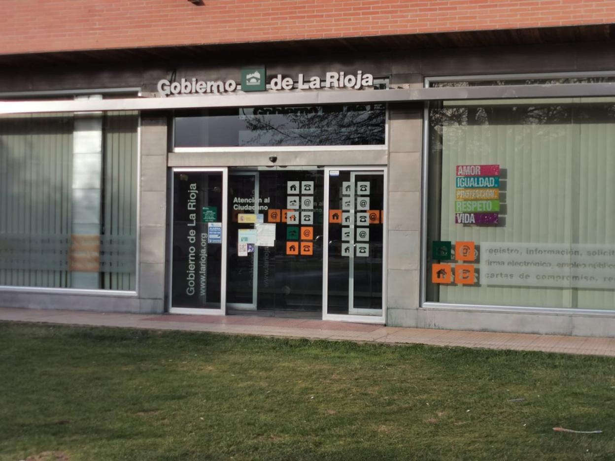 Fachada de las oficinas del Servicio de Atención al Ciudadano de Haro. 