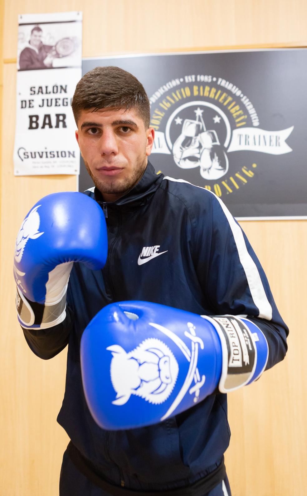 Gazi Jalidov, durante un entrenamiento.