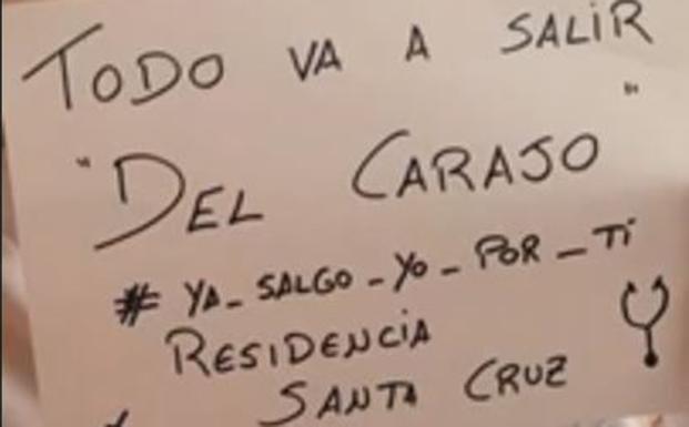 Coronavirus en La Rioja: Vídeo: mensajes de ánimo desde la Residencia de la Santa Cruz