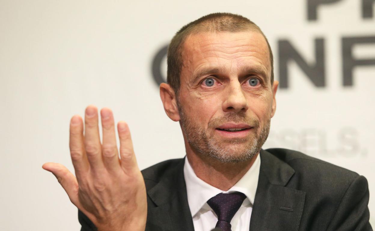 Aleksander Ceferin, presidente de la UEFA. 