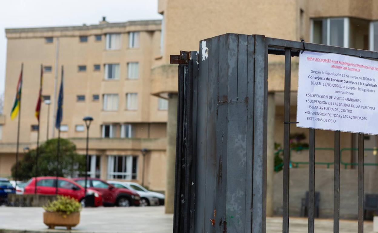 Centro de mayores de Lardero, donde se han registrado dos fallecidos en las últimas horas. 