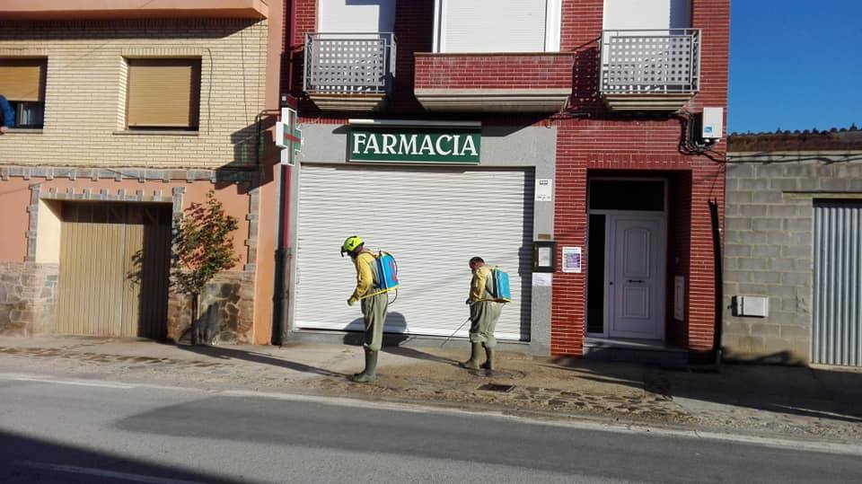 Coronavirus en La Rioja: Fotos: Desifección en la comarca de Cervera