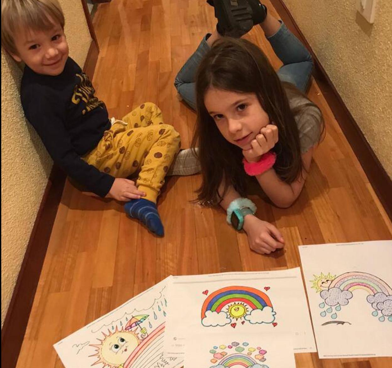 #NuestraCuarentena: los dibujos de Paula y Oliver