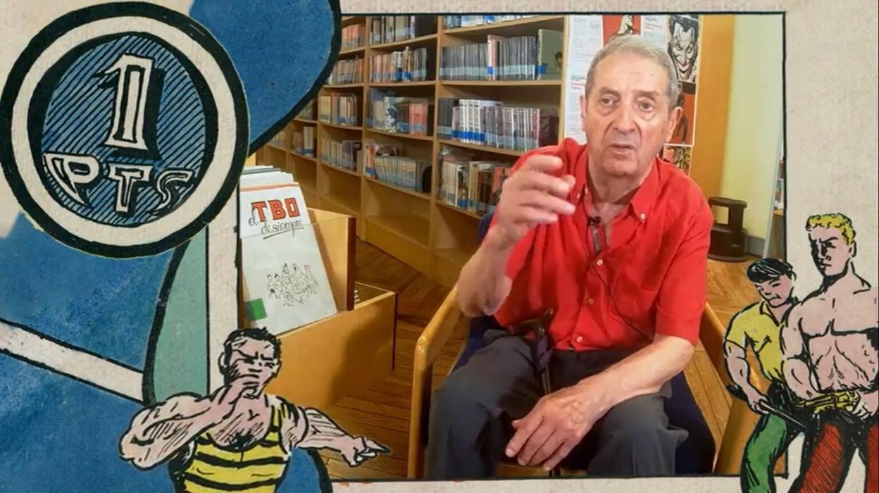 José Manuel Pajares, en el vídeo de la Biblioteca de La Rioja.