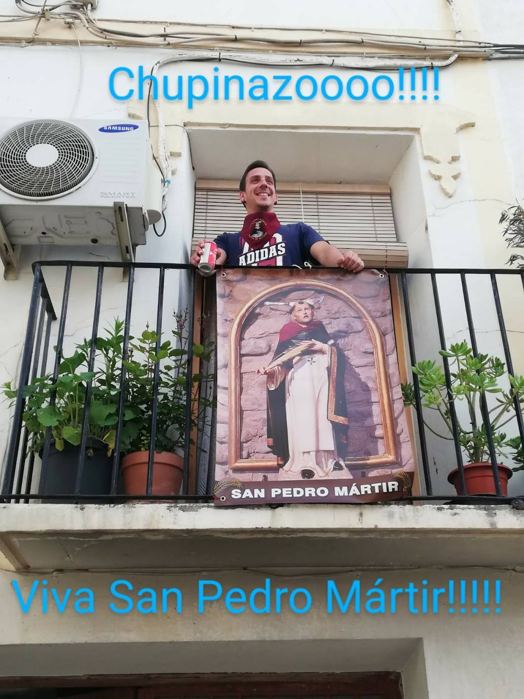 La semana pasada Rincón de Olivedo celebró San Pedro Mártir de Verona. El programa incluyó misa por Facebook, disfraces, gincana, ronda, almuerzo y 'pobre de mí' en los balcones.