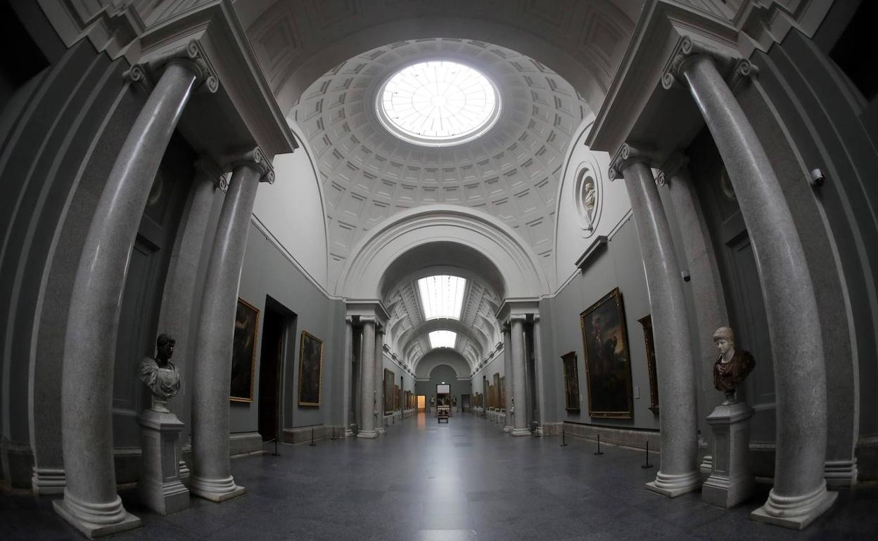 La nave central de Edificio Villanueva de Museo del Prado, vacía. 