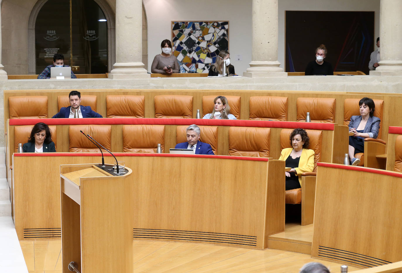 Este jueves se ha celebrado el Parlamento de La Rioja en el que ha comparecido la presidenta del Gobierno regional, Concha Andreu.