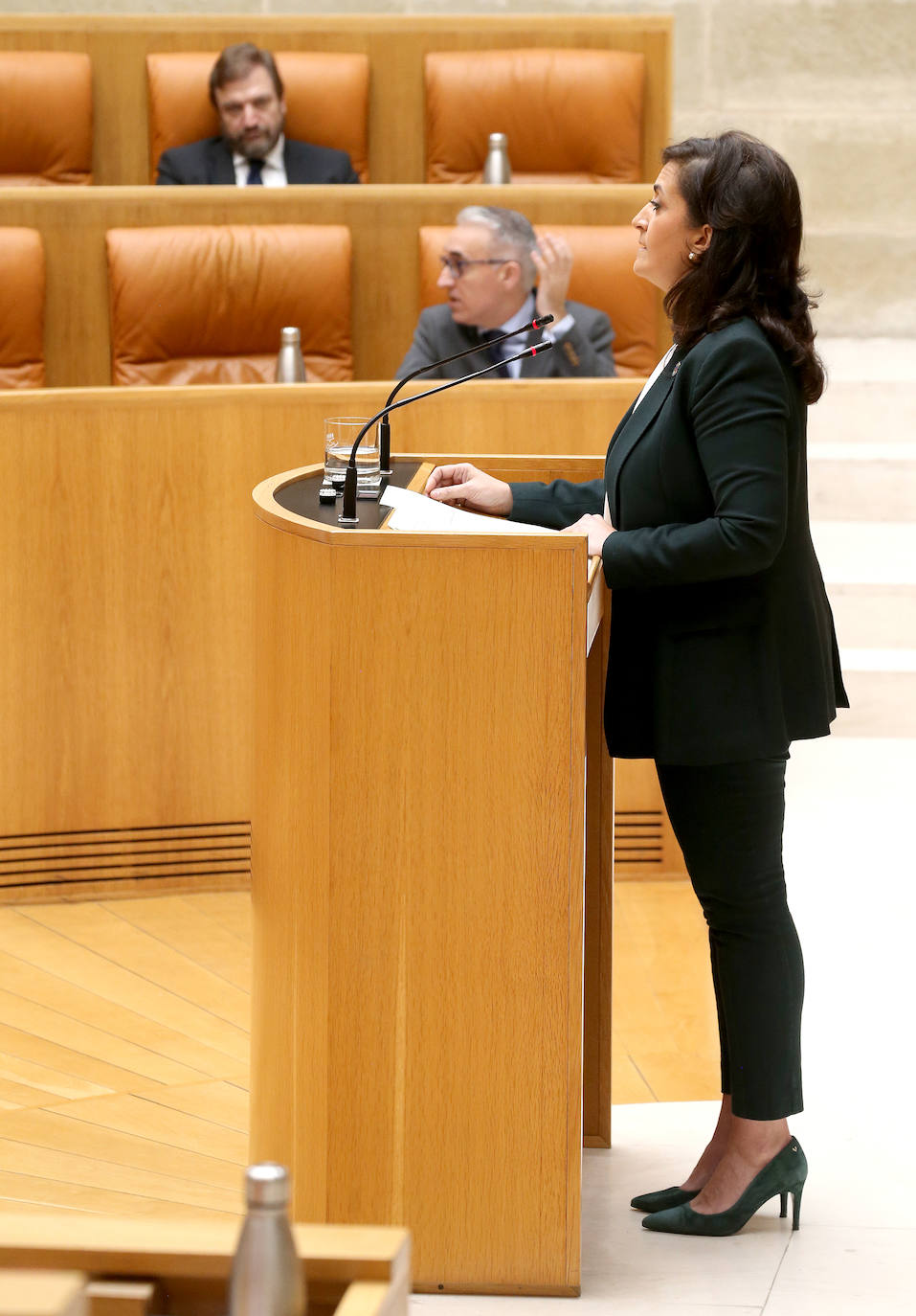 Este jueves se ha celebrado el Parlamento de La Rioja en el que ha comparecido la presidenta del Gobierno regional, Concha Andreu.