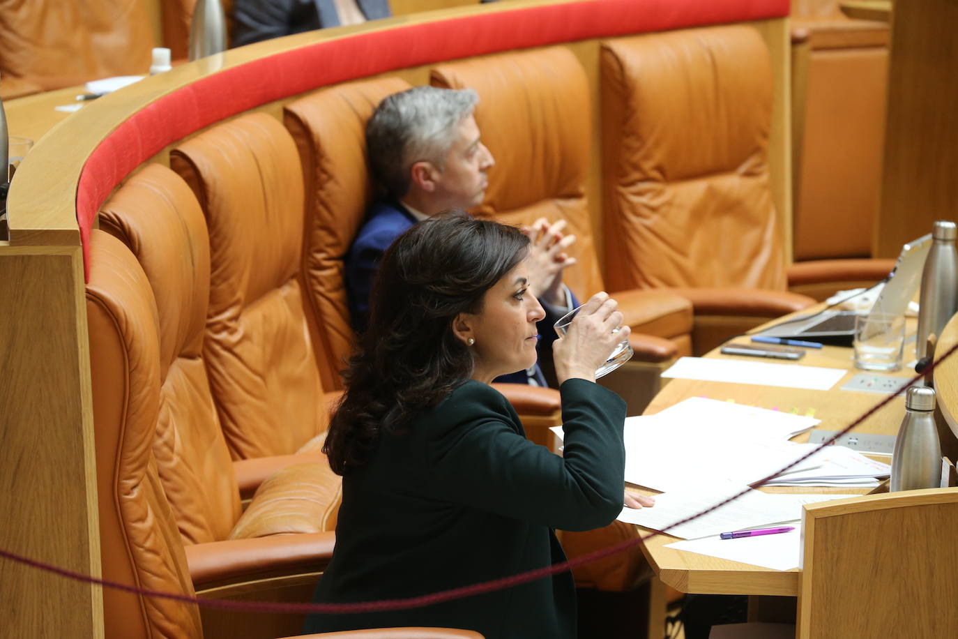 Este jueves se ha celebrado el Parlamento de La Rioja en el que ha comparecido la presidenta del Gobierno regional, Concha Andreu.