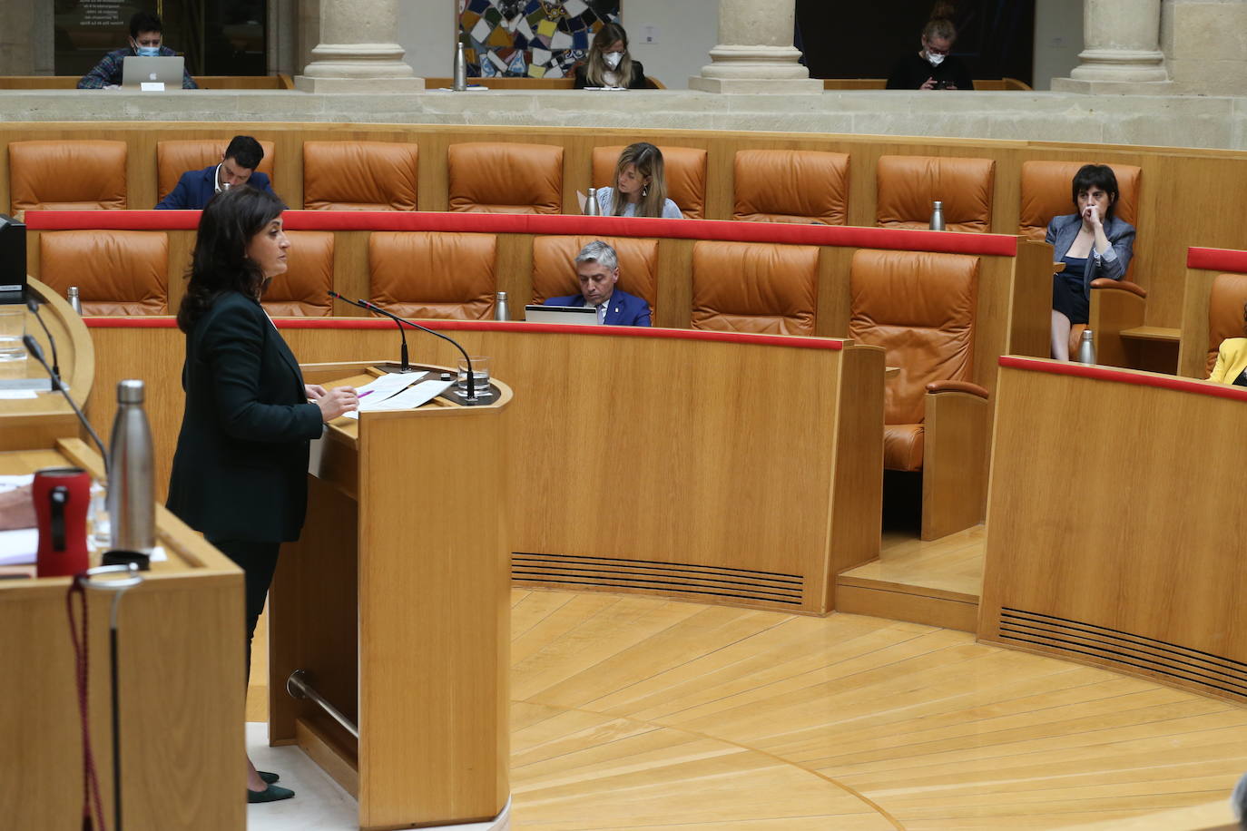 Este jueves se ha celebrado el Parlamento de La Rioja en el que ha comparecido la presidenta del Gobierno regional, Concha Andreu.