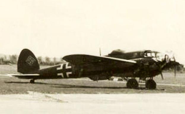 1. Un Heinkel 111 en el aeródromo alfareño del Estarijo. 