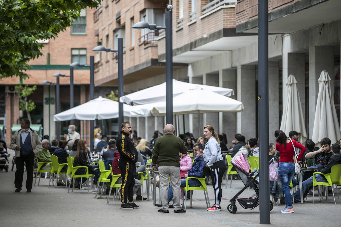 Las medidas se cumplieron de forma más adecuada este martes en estos espacios de la hostelería