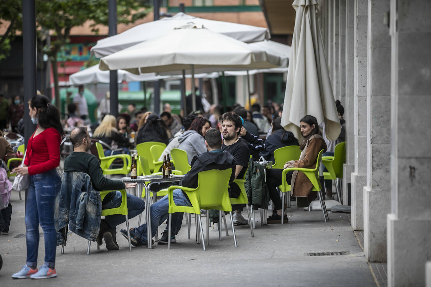 Fotos: Coronavirus en La Rioja: Las terrazas de Logroño, mejor al segundo día