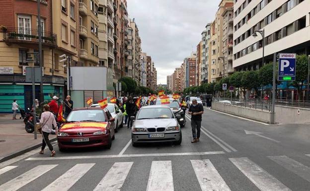 La salida de la manifestación. 