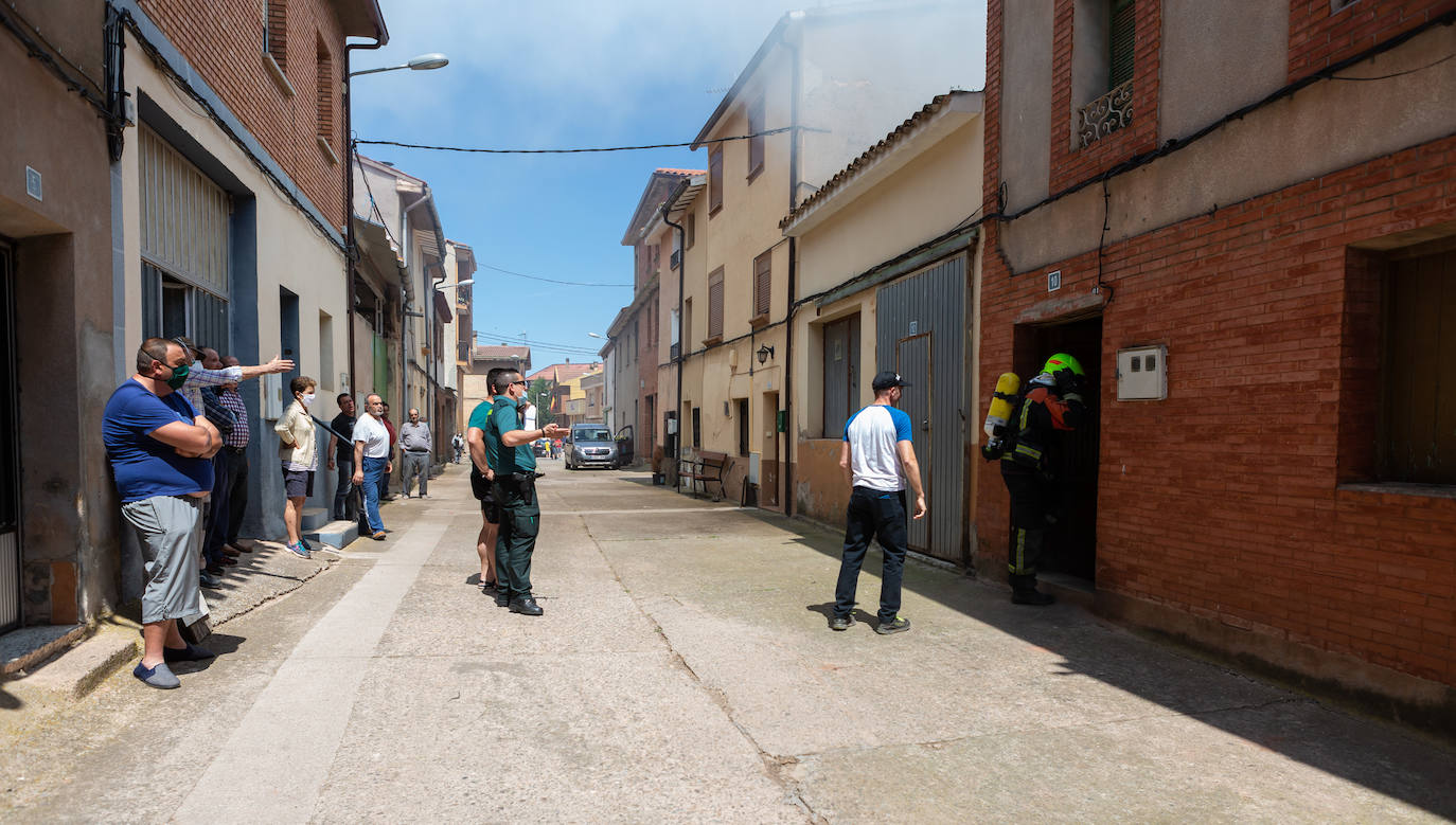 Incendio en una casa en Uruñela