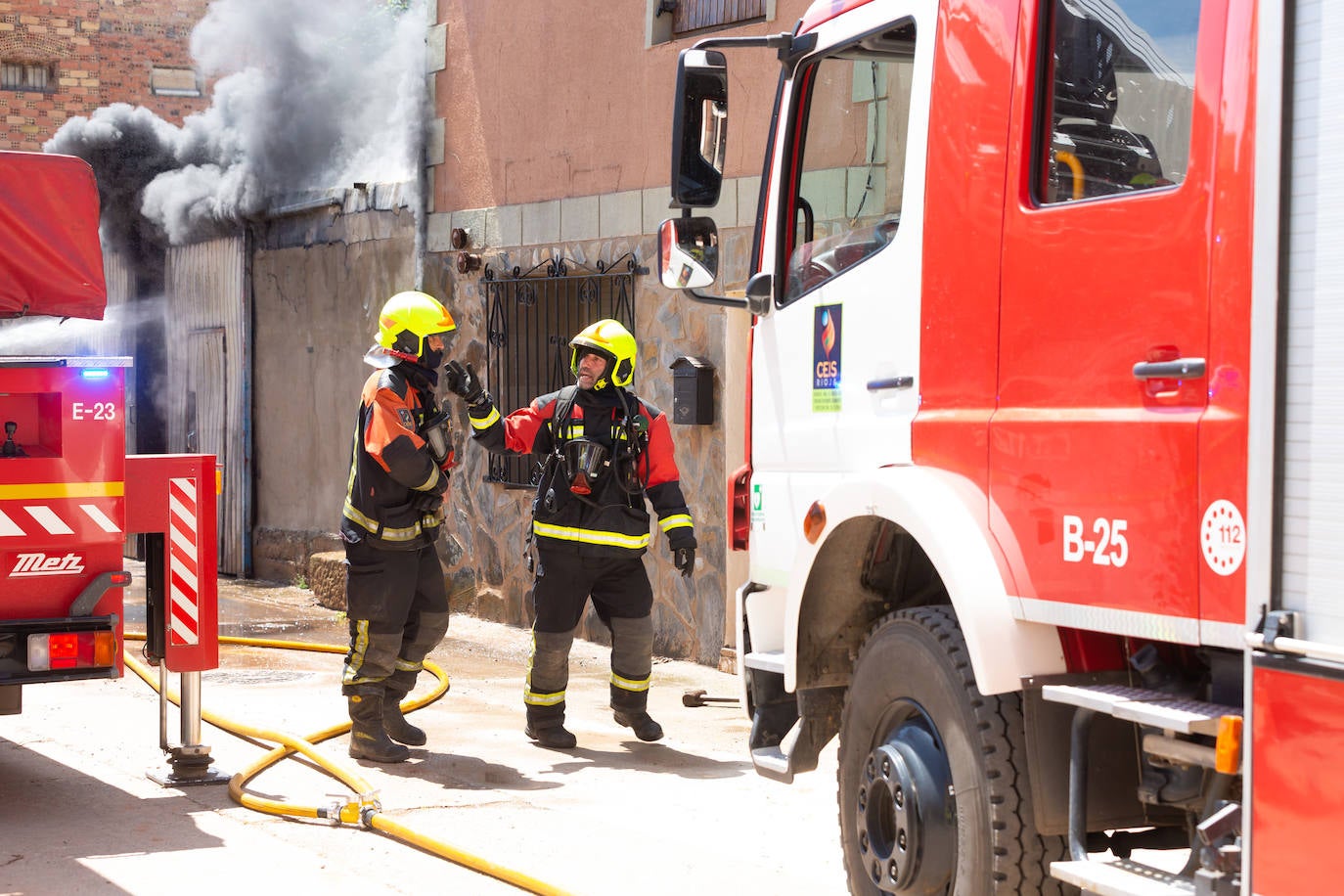 Incendio en una casa en Uruñela