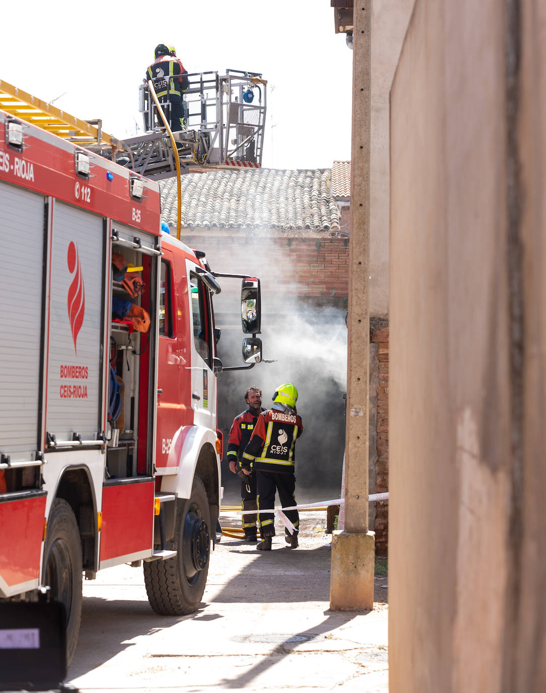 Incendio en una casa en Uruñela