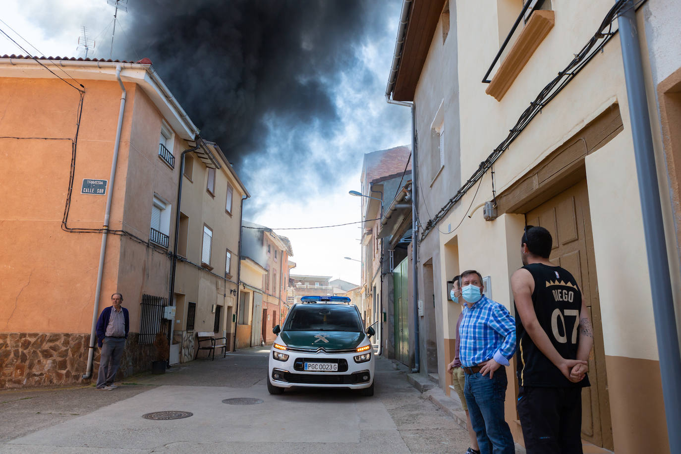 Incendio en una casa en Uruñela