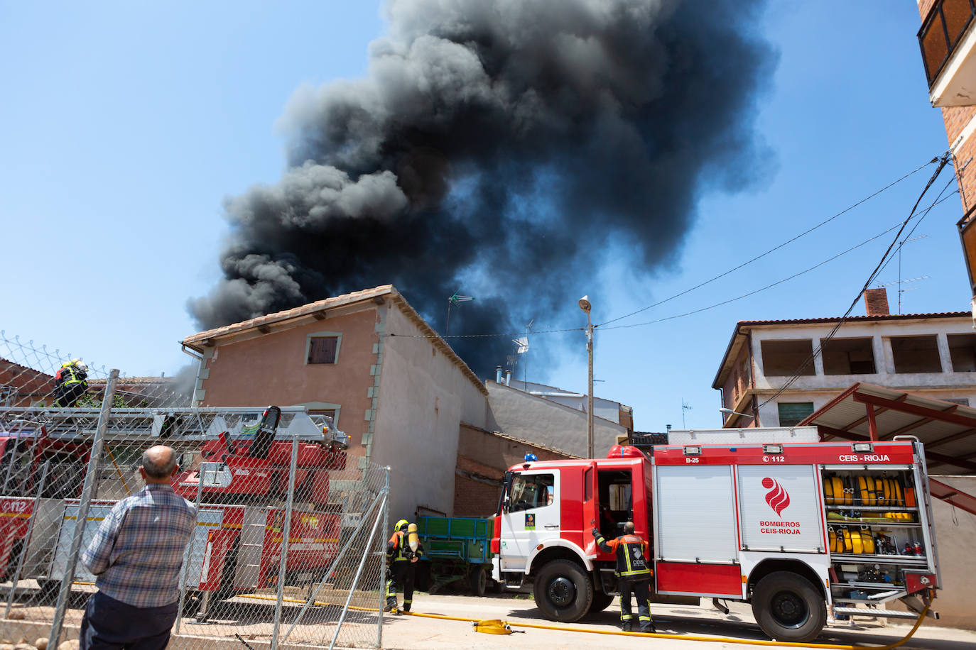 Incendio en una casa en Uruñela