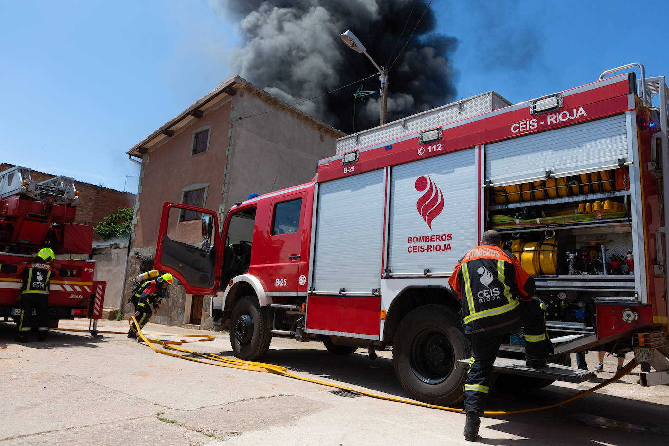 Incendio en una casa en Uruñela