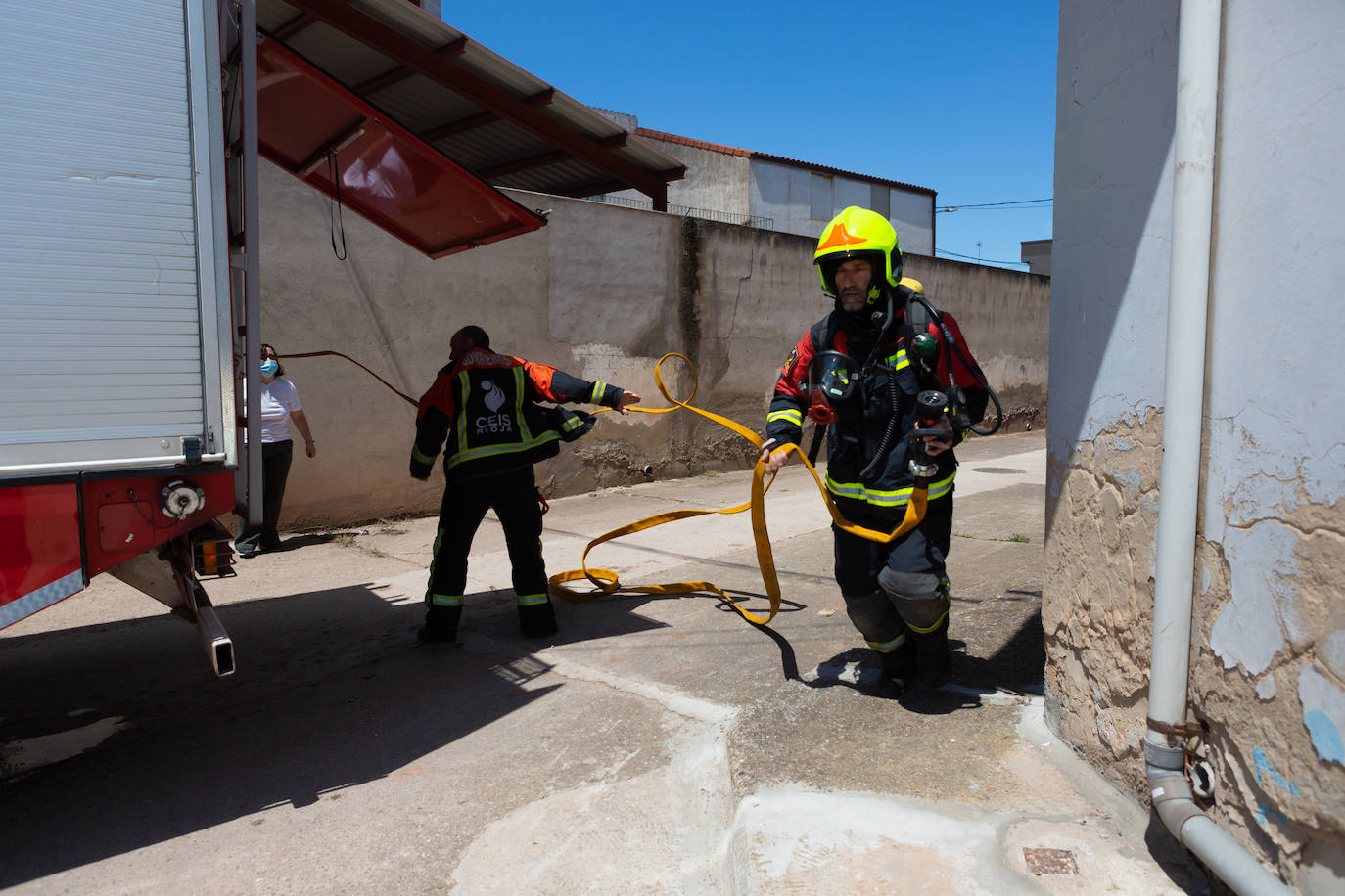 Incendio en una casa en Uruñela