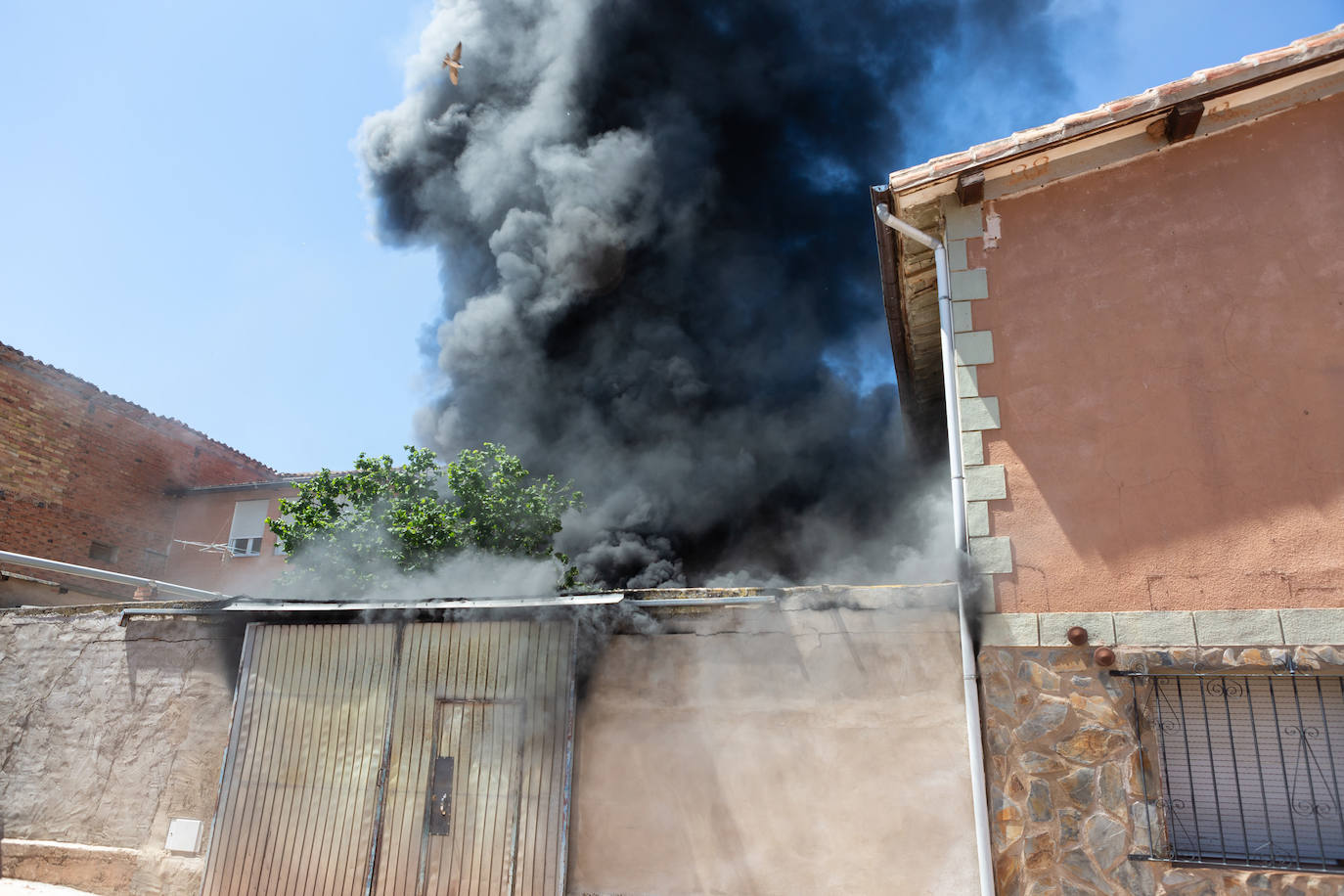 Incendio en una casa en Uruñela