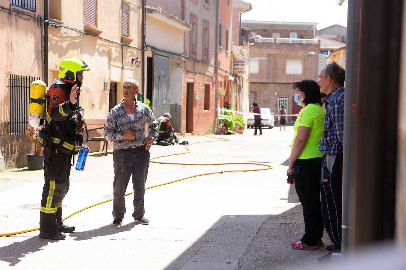 Incendio en una casa en Uruñela